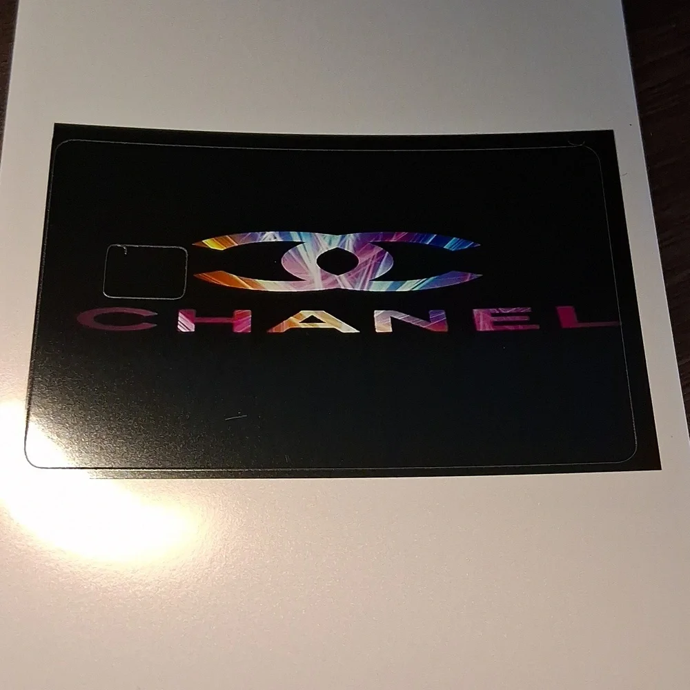 Chanel Black and Vibrant Multicolor Debit Card Cover